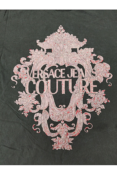 Obscure Couture Černé bavlněné tričko s krátkým rukávem a potiskem Velikost IT S | Obscure Couture | obrázek 4