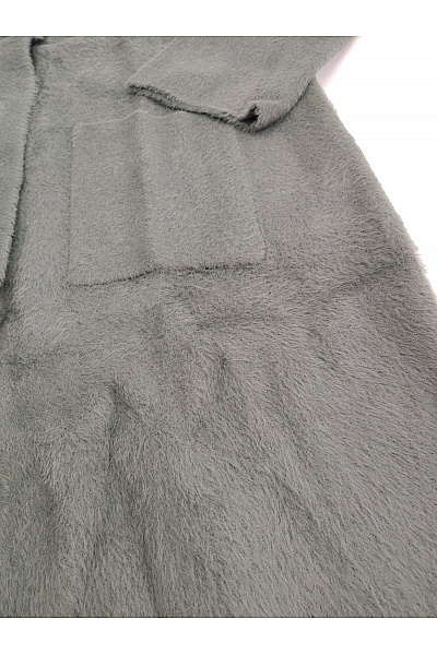 Judith Williams Dámský khaki kabát s kožešinovým límcem oversized Vel. EU 40 | Judith Williams | obrázek 3