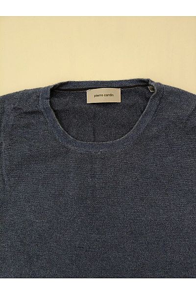 PIERRE CARDIN Dámský modrý vlněný pulovr merino basic Vel. L | PIERRE CARDIN | obrázek 3