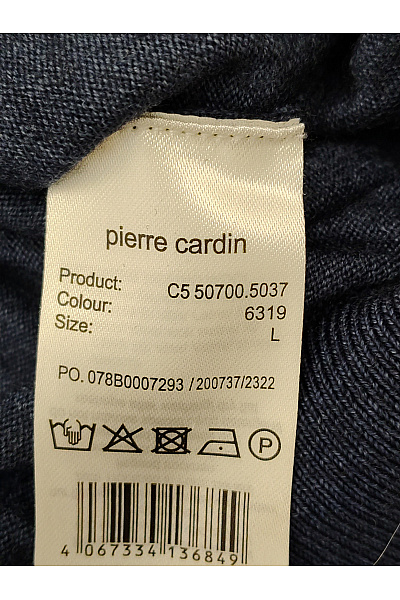 PIERRE CARDIN Dámský modrý vlněný pulovr merino basic Vel. L | PIERRE CARDIN | obrázek 5