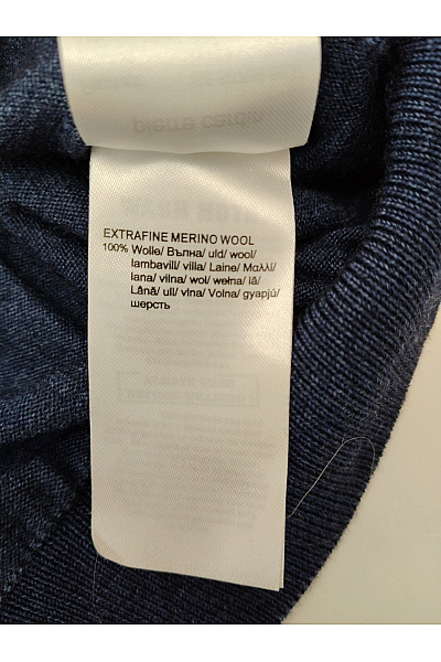PIERRE CARDIN Dámský modrý vlněný pulovr merino basic Vel. L | PIERRE CARDIN | obrázek 6