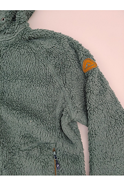 Westfjord Dámská chlupatá mikina s kapucí na zip khaki Vel. EU 44/XXL | Westfjord | obrázek 3