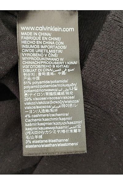 Calvin Klein Černý dámský pulovr s dlouhým rukávem basic Velikost XL | Calvin Klein | obrázek 7