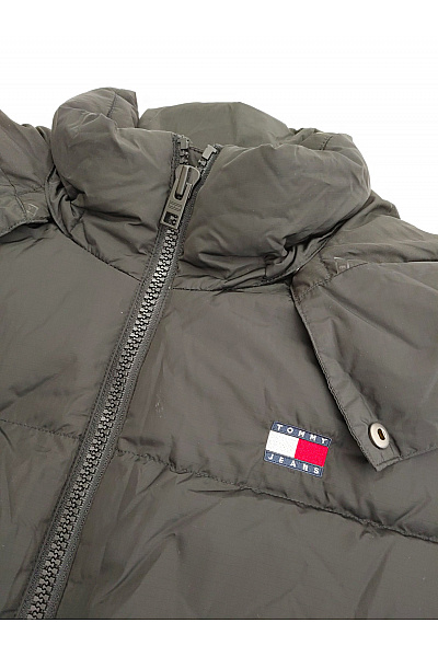 TOMMY HILFIGER Černá prošívaná zimní puffer bunda s kapucí Vel. US XL | TOMMY HILFIGER | obrázek 4
