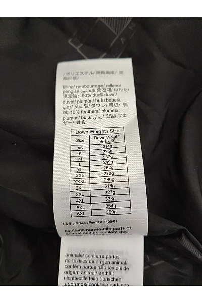 TOMMY HILFIGER Černá prošívaná zimní puffer bunda s kapucí Vel. US XL | TOMMY HILFIGER | obrázek 9