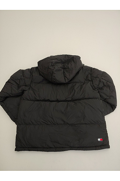 TOMMY HILFIGER Černá prošívaná zimní puffer bunda s kapucí Vel. US XL | TOMMY HILFIGER | obrázek 11