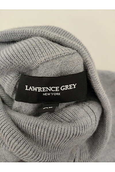 LAWRENCE GREY Pánský šedý pletený svetr na zip se stojáčkem basic Velikost US XL | LAWRENCE GREY | obrázek 4