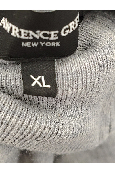 LAWRENCE GREY Pánský šedý pletený svetr na zip se stojáčkem basic Velikost US XL | LAWRENCE GREY | obrázek 5