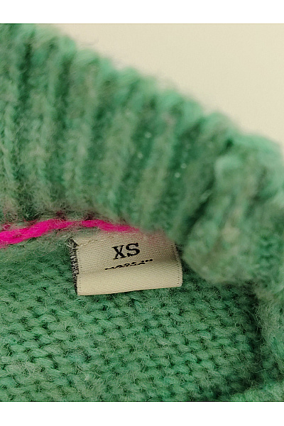 Scotch & Soda Zelený pletený pulovr s nápisem Vel. XS | Scotch & Soda | obrázek 6
