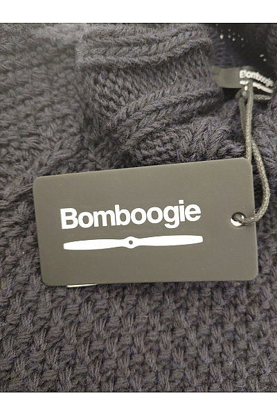 BOMBOOGIE Černý vlněný pletený rolák s dlouhým rukávem Vel. M | BOMBOOGIE | obrázek 5