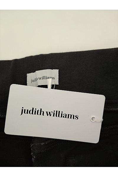 Judith Williams Černé bavlněné džíny s vysokým pasem a gumou v pase Vel. DE 19 | Judith Williams | obrázek 3