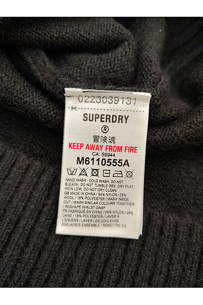 SUPERDRY Černý dámský pletený rolák s dlouhým rukávem basic Velikost M | SUPERDRY | obrázek 5