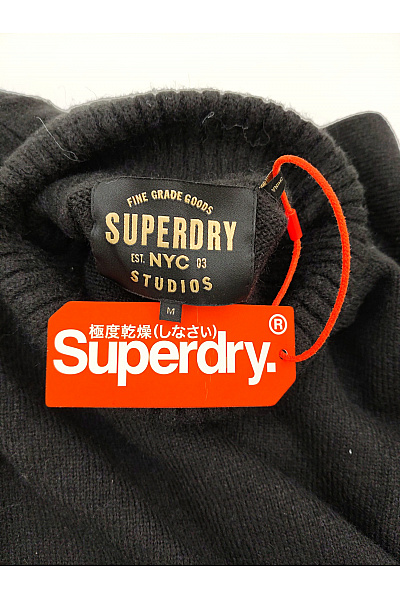 SUPERDRY Černý dámský pletený rolák s dlouhým rukávem basic Velikost M | SUPERDRY | obrázek 6