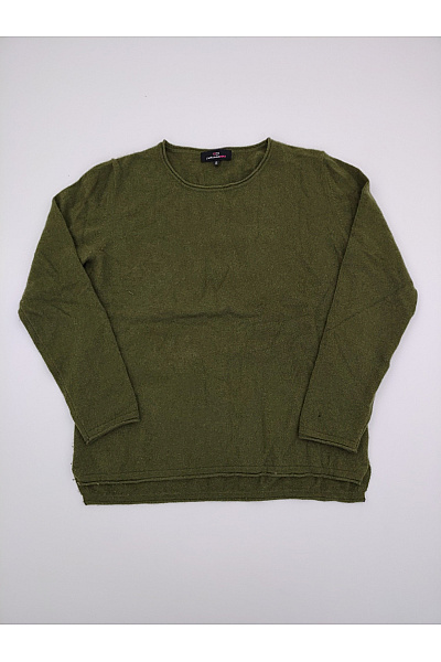 Zwillingsherz Dámský Kašmírový Pulovr Khaki Basic Velikost S