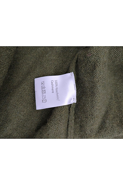 Zwillingsherz Dámský kašmírový pulovr khaki basic Velikost S | Zwillingsherz | obrázek 6