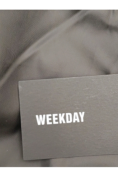 Weekday Černá bavlněná bomber bunda puffer krátká do pasu Vel. EU M | Weekday | obrázek 7