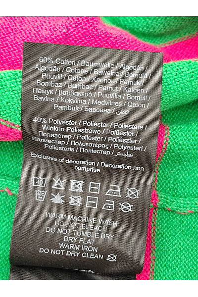 VERO MODA Bavlněné pruhované pletené maxi šaty s dlouhým rukávem Velikost EU XS | VERO MODA | obrázek 5