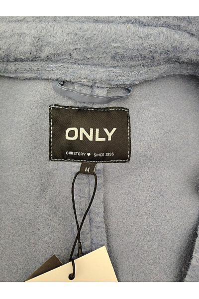 ONLY Modrý krátký kabát s páskem na zavazování Vel. EU M | ONLY | obrázek 8