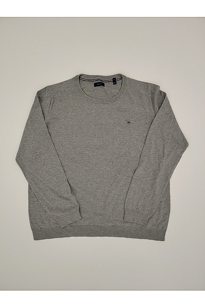 GANT Šedý dámský bavlněný pulovr basic Vel. XL | GANT | obrázek 2