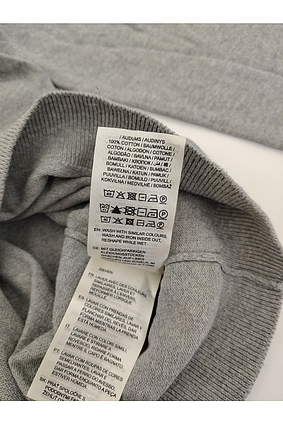 GANT Šedý dámský bavlněný pulovr basic Vel. XL | GANT | obrázek 6