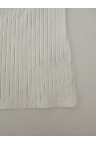 Bílé dámské tričko s odhalenými rameny basic Vel. XS | Unimoda | obrázek 3