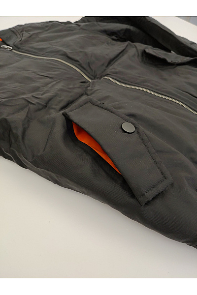 URBAN CLASSICS Černá dámská bomber bunda se zipem Vel. M | URBAN CLASSICS | obrázek 3
