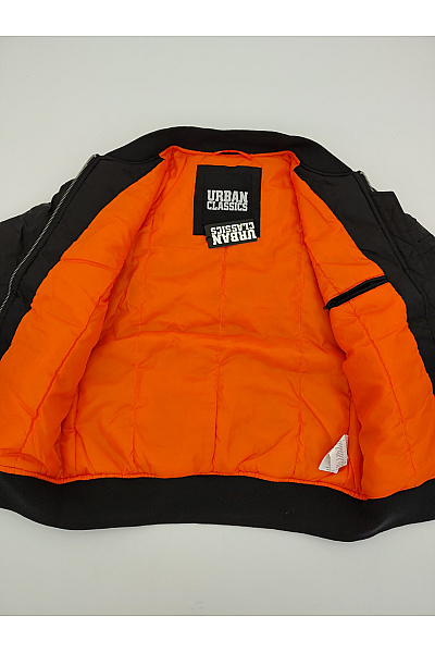 URBAN CLASSICS Černá dámská bomber bunda se zipem Vel. M | URBAN CLASSICS | obrázek 6
