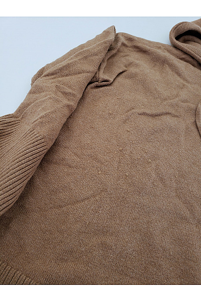 s.OLIVER Hnědý pletený dámský pulovr s kapucí oversized Vel. EU 38 | s.OLIVER | obrázek 7
