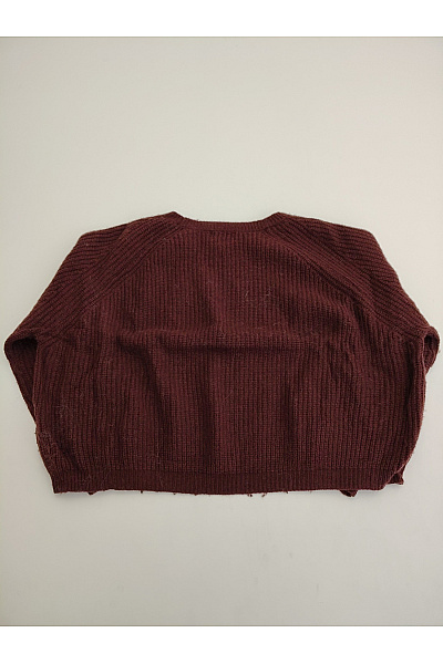 Emilio Sarto Dámský vínový pletený oversized pulovr Vel. M | Emilio Sarto | obrázek 4