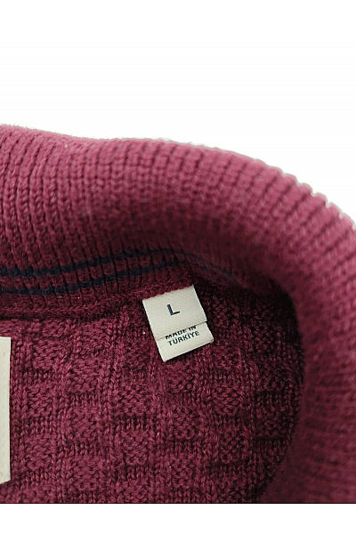 GANT Bavlněný pletený kardigan na zip vínový Vel. L | GANT | obrázek 6