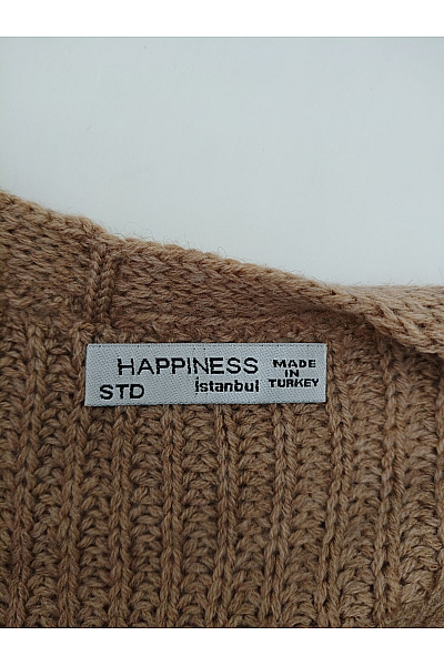 Happiness Hnědý pletený kardigan s dlouhým rukávem Vel. XL | Happiness | obrázek 4