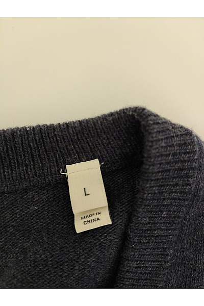 GANT Pánský vlněný pulovr s výstřihem do V modrý basic Velikost L | GANT | obrázek 7