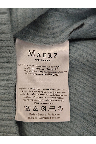 Marks & Spencer Modrý vlněný merino rolák pletený basic Vel. EU 52 | Marks & Spencer | obrázek 4