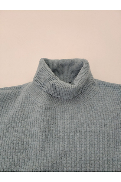 Marks & Spencer Modrý vlněný merino rolák pletený basic Vel. EU 52 | Marks & Spencer | obrázek 5