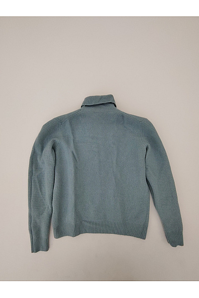 Marks & Spencer Modrý vlněný merino rolák pletený basic Vel. EU 52 | Marks & Spencer | obrázek 8