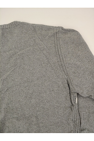 V1969 ITALIA Šedý pánský pletený pulovr s výstřihem do V basic Vel. XXL | V1969 ITALIA | obrázek 9