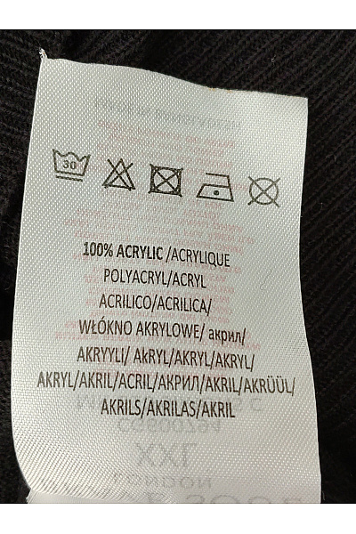 BRAVE SOUL Černý pánský pletený pulovr s pruhovaným lemem Vel. XXL | BRAVE SOUL | obrázek 6