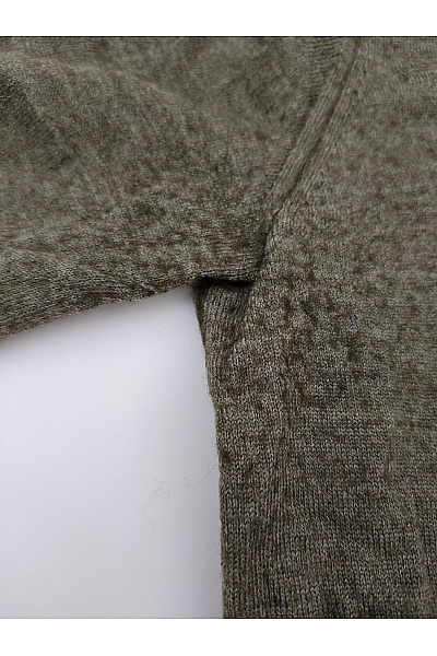 DSTREZZED Pánský vlněný pulovr khaki basic Velikost L | DSTREZZED | obrázek 4