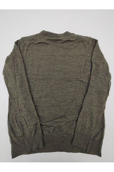 DSTREZZED Pánský vlněný pulovr khaki basic Velikost L | DSTREZZED | obrázek 6