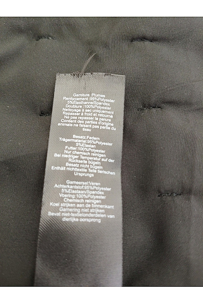 MISSPAP Černé elegantní péřové tílko s odhalenými rameny Vel. UK 12 | MISSPAP | obrázek 7