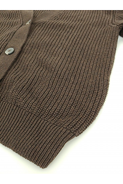 Dámský hnědý pletený kardigan na knoflíky Velikost EU 36 | Unimoda | obrázek 6