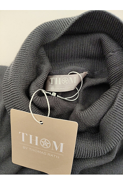 THOM By Thomas Rath Černé dámské tričko s krátkým rukávem a rolákem basic Vel. DE 48 | THOM By Thomas Rath | obrázek 5