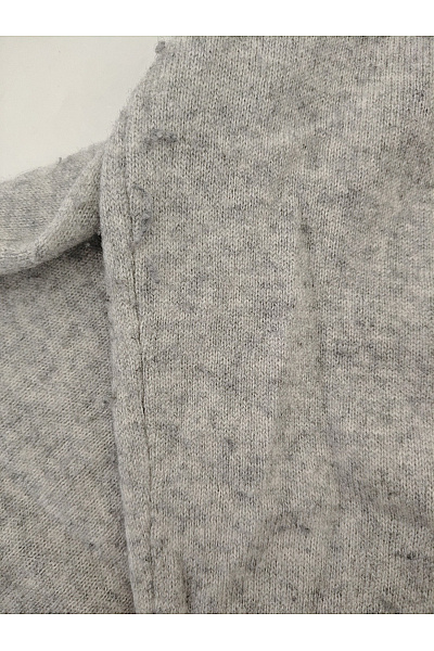 ABSOLUT CASHMERE Šedý kašmírový pulovr s výstřihem do V basic Velikost XXL | ABSOLUT CASHMERE | obrázek 8