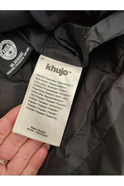 Khujo Černá prošívaná zimní bunda s kapucí Velikost MEDIUM | Khujo | obrázek 13