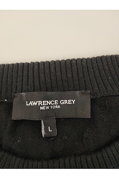 LAWRENCE GREY Černý pánský pletený pulovr basic Vel. L | LAWRENCE GREY | obrázek 7