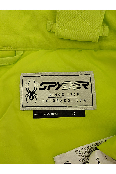SPYDER Zelené lyžařské kalhoty s kšandami a kapsami Velikost 16 | SPYDER | obrázek 10