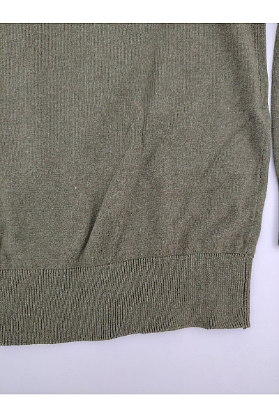 INDICODE Pánský khaki pletený svetr na zip se stojáčkem Velikost MEDIUM | INDICODE | obrázek 8