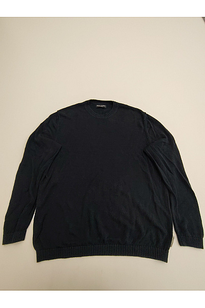 Marc O´Polo Černý Lněný Pulovr Basic Vel. XXL