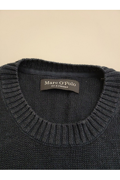 Marc O´Polo Černý lněný pulovr basic Vel. XXL | Marc O´Polo | obrázek 4
