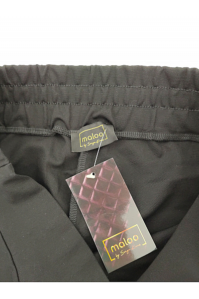 maloo Černé elegantní kalhoty s vysokým pasem Vel. DE 40 | maloo | obrázek 5